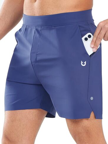NORTHYARD Men’s Athletic Running Shorts 5" Workout Lightweight Quick Dry Sports Gym Shorts for Men with Zipper Pocket in Kuwait