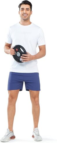 NORTHYARD Men’s Athletic Running Shorts 5" Workout Lightweight Quick Dry Sports Gym Shorts for Men with Zipper Pocket in Kuwait