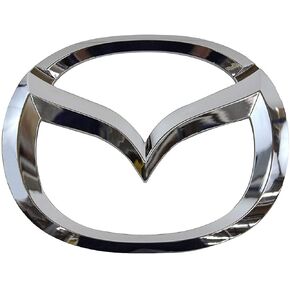 Westion Car Front Grille Emblem for Mazda 2, 3, 5, 6 / MazdaSpeed 6 Auto Vehicle ABS Plastic Head Grill Badge Sticker (fit Mazda OEM C235-51-731)