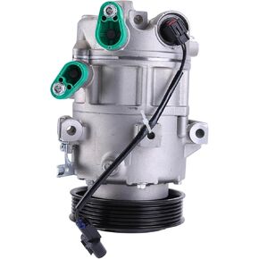 مكيف الهواء A/C ضاغط متوافق مع 14-16 مع Hyundai Elantra 13-18 لـ Elantra GT 14-16 ل Kia Forte 14-17 لـ Kia Forte Koup 14-18 لـ Forte5 14-19 for Soul Co 29193C