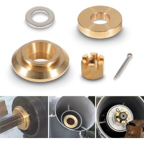 6E5-45987-01 Outboard Propeller Installation Hardware Tools Kit Fit for Yamaha Outboard 150 175 200 220 225 250 300HP, Replaces 6E5-45987-01, Includes Thrust Washer, Spacer, Washer, Nut & Cotter Pin