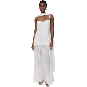 Dalia Maxi Dress ~ Ivory Luxe Satin