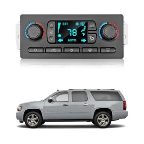 599-211XD AC Climate Control Module Fit for 2002-2009 Chevy Silverado Suburban Tahoe Trailblazer Avalanche GMC Sierra Yukon Envoy Cadillac Escalade Replace 10367041 10367042
