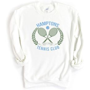 Hamptons 2-Color Tennis Club Vintage Preppy Sweatshirt