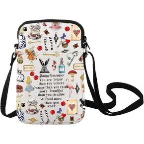 LEVLO Fairy Tale Crossbody Bag Fairy Tale Fans Gift You Are Braver Than You Believe Princess Shoulder Bag Cartoon Movie Merch