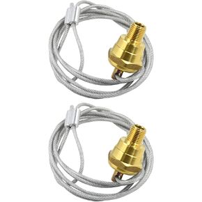 2PCS 12105 صمام تصريف خزان الهواء مع 60 كابل TR12105 87101 BE27071 EL27715 27715A 2415CM استبدال لـ Haldex TR12105 1/4 NPT استبدال لـ Phillips 30-9621 421130