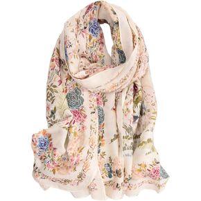 Women'S Geometric Animal Printed Scarf With Cotton And Linen Texture Shawl in Saudi Arabia
