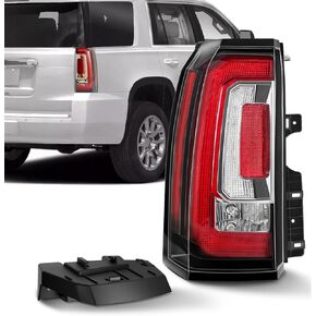 LED Tail Lights Assembly Fits 2015 2016 2017 2018 2019 2020 GMC Yukon/Yukon XL Rear Taillight Brake Signal Lamp With Bulb Driver and Passenger, Replace# GM2800268 GM2801268