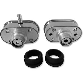 مصقولة من الألومنيوم الزعانف البيضاوي PCV Reater Cover Cover Kit مع حلقات مطاطية