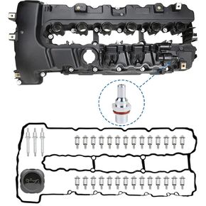 MITZONE N54 Upgraded Aluminium Valve Cover kit Compatible with BMW 335i 535i x6 z4 740Li 3.0L with Turbo Replace 11127565284