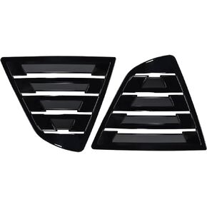 Compatible with Toyota Camry Window Louver 2018-2023,Camry Rear Window Vents for Left & Right Side Rear Quarter Window,1 Pair Side Window Louvers ABS Exterior Accessories,Glossy Black