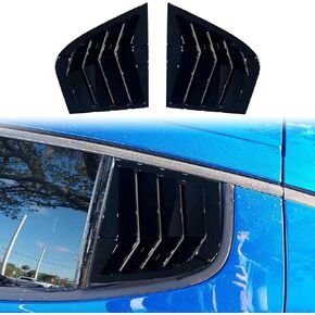 Window Louvers Fit for Kia Stinger 2018 2019 2020 2021 2022 2023 2024 Accessories Rear Side Window Louvers Windshield Sun Shade Cover Auto Exterior Decoration Accessories(Glossy Black)