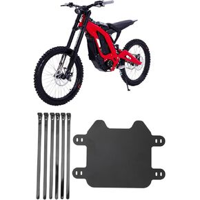 Motorcycle Front Number Plate Matte Black Replacement for Surron Light Bee X Easy to Install License Plate for Electric Bike