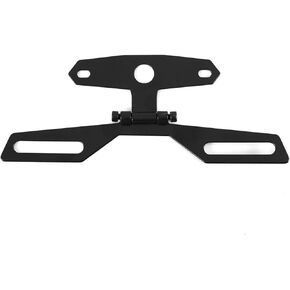 Ejoyous Motorcycle License Plate Bracket, Adjustable Folding License Plate Tail Light Holder, Rear Bracket Mount for Motorcycle, Dual Sport Applications, Dirt Bike, ATV