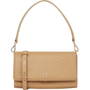 Tommy Hilfiger Monogram Shoulder Bag with Removable Crossbody Strap