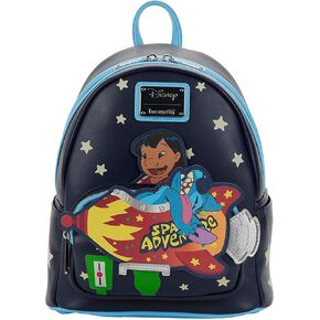 Loungefly Disney Lilo and Stitch Space Adventure Womens Double Strap Polyurethane Shoulder Bag Purse