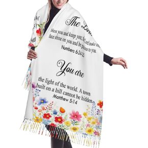 Prayer Shawl for Women Christian Gifts Bible Verse Prayer Scarf Wrap Cloth Faith