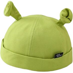Cute Baseball Cap Hat with Ears for Boys Green Peaked Cap Bucket Hats Docker Caps Funny Costume Caps Fisherman Hat