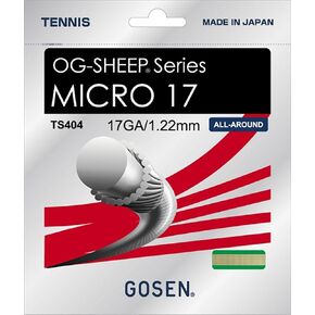 GOSEN OG-Sheep Micro، 17 أداء طبيعي شامل 40 بوصة، سلسلة تنس صناعية