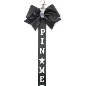 Borhmty Pin Me Cheer Bows Ribbon Keychain for Cheerleaders Cheerleading Gift for Toddler Girl Pin Keychain with Bow in Kuwait