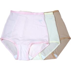 Shadowline Nylon Spandex Briefs, Panties, Style 17005 (Pkg of 3)