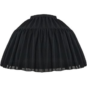 Vlazom Women's Crinoline Underskirt 2-Hoop Petticoat Tulle Skirt for Women Underskirt Ball Gown