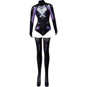 Vintagecos Hyperdimension Neptunia Neptune cosplay costume bodysuit Purple Heart Sister Sexy Bemsuit الزي للمرأة