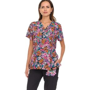 Womens Scrubs Set - 2 Piece Scooby-Doo V-Neck Shirt and Medical Work Pants Scrubs for Women (Sizes: S-XL)