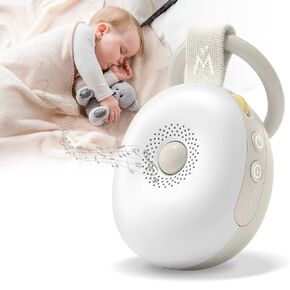 Mavogel White Loase Machine - آلة صوت محمولة لأساسيات الأطفال ، آلة الضوضاء البيضاء القابلة لإعادة الشحن تهدئة الأولاد والفتيات النائمون مع الأضواء ، الموقت ، أساسيات الأطفال حديثي الولادة