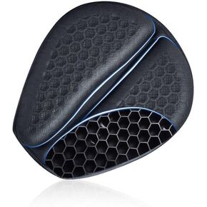Feiteplus Universal Gel Motorcycle Seat Cover 3D Honeycomb Structure Tailbone Pain Relief Egg Seat Cushion with Non-Slip Cover for Motorbikes Dirt Street Bike
