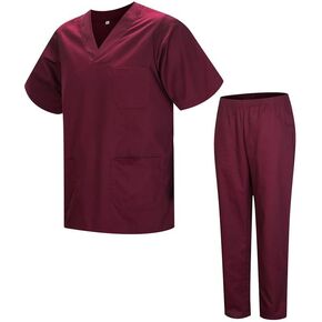 Uniforms Unisex Scrub Set – Medical Uniform with Scrub Top and Pants 817-8312