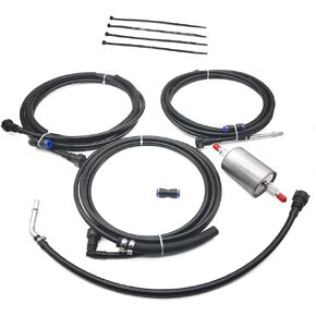 طقم FL-FG0053 خطوط الوقود متوافقة مع 1999-2003 Chevy Silverado 1500 2500 GMC Sierra 1500 ، مجموعة إصلاح خط الوقود من النايلون تناسب 4.8L 5.3L 6L 8.1L شاحنات بيك آب