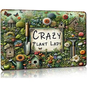 Bestylez Gardening Gifts Vintage Gardening Signs Welcome to My Garden Tin Sign for Home Garden Greenhouse Living Room Bedroom Yard Cottage Outdoor Decor 8X12 Inch (3357)