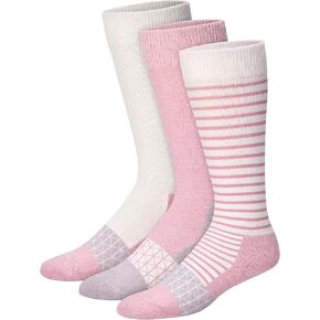 Hanes Women's Over-the-Calf Socks w/ Mild Graduated Compression, Absolute Wellness Non-Binding Cushioned Socks, 3-Pack
