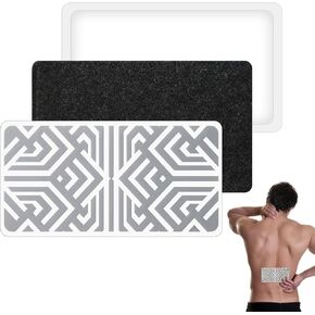 Reusable Pain Relief Patches for Sore Muscle, Includes 3 Adhesives, 1 Patch & 1 Carry Bag, Pain Patches for Neck, Back,Foot, Knee etc, Large&Fast Acting, Easy Adhesive Application Pain Patch-LDY