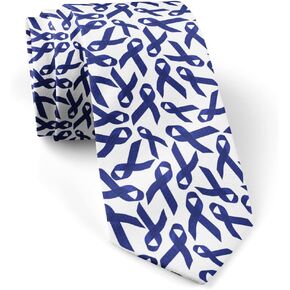 ( Colon Cancer Awareness ) Fashion Novelty Necktie, Conversation Neckwear Ties Great for Party and Events