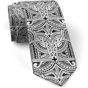 ( Maori Style Tattoo Good ) Fashion Novelty Necktie, Conversation Neckwear Ties Great for Party and Events