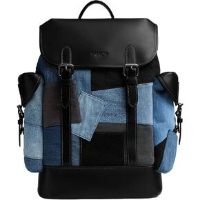 Coach Men's Hitch Backpack Patchwork, Denim Multi, One Size