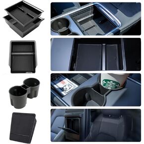 5PCS Center Console Organizer Tresanizer for Tesla Model Y 2021 2022 2023 2024 ، 2021 2022 Tesla Model 3 Intorior Armrest Armrest Tray Rescore Box Cup Cup (5pcs)