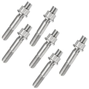 Titanium Cylinder Head Studs Nuts Compatible with Yamaha Blaster 200 YFS200 YZ125 YZ125X YZ250 12 Point Stud Bolt Nut Kit Set