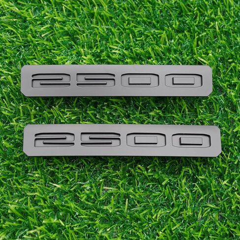 Front Bumper Fascia Emblem Badge 3D Nameplate Logo Replacement for 2024 UP 2500" 86578370 86578372 2Pc (Matte Black) in Saudi Arabia