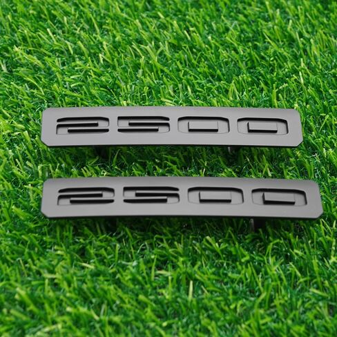 Front Bumper Fascia Emblem Badge 3D Nameplate Logo Replacement for 2024 UP 2500" 86578370 86578372 2Pc (Matte Black) in Saudi Arabia