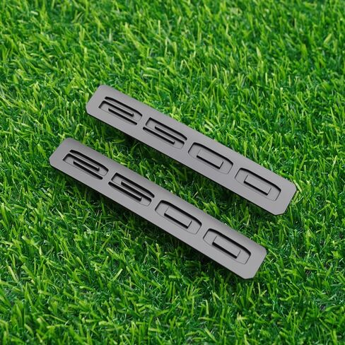 Front Bumper Fascia Emblem Badge 3D Nameplate Logo Replacement for 2024 UP 2500" 86578370 86578372 2Pc (Matte Black) in Saudi Arabia