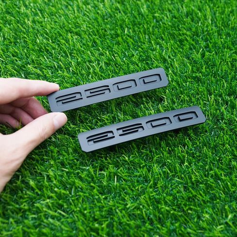 Front Bumper Fascia Emblem Badge 3D Nameplate Logo Replacement for 2024 UP 2500" 86578370 86578372 2Pc (Matte Black) in Saudi Arabia