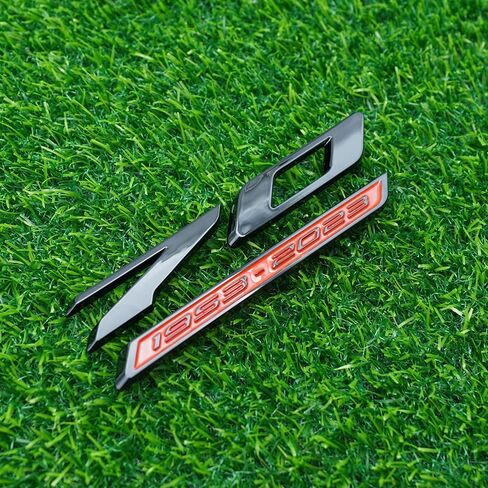 Front Door Badge 3D Nameplate Emblem Replacement for 2020-2024 70th Anniversary Edition 1Pc (Chrome Black) in Kuwait