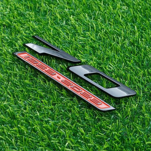 Front Door Badge 3D Nameplate Emblem Replacement for 2020-2024 70th Anniversary Edition 1Pc (Chrome Black) in Kuwait