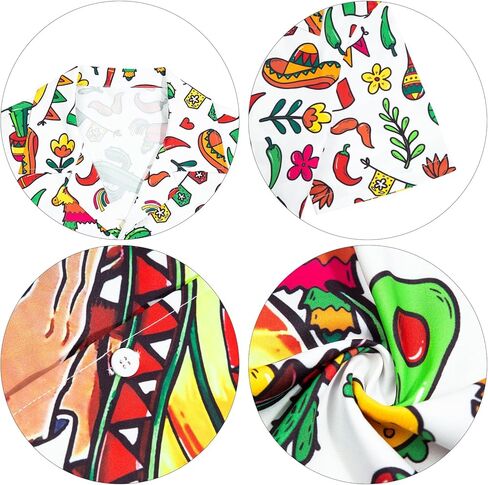 Men's Hawaiian Floral Shirt Cool V Neck Button Down Shirts Tropical Holiday Beach Shirts Casual Short Sleeve Mens Shirt in Kuwait