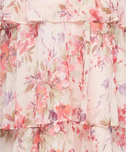 S.L. Fashions Women's Floral Tiered Spring/Summer Wedding Guest, Cocktail Dress, Special Occasion (Plus Size) in Kuwait
