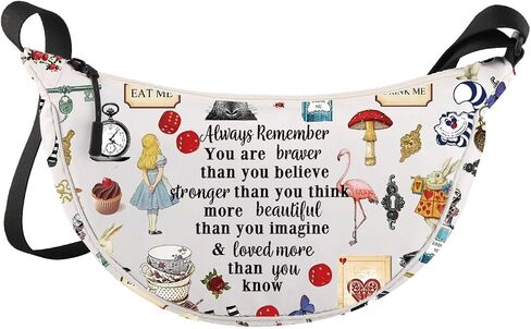 LEVLO Fairy Tale Crossbody Bag Fairy Tale Fans Gift You Are Braver Than You Believe Princess Shoulder Bag Cartoon Movie Merch in Saudi Arabia