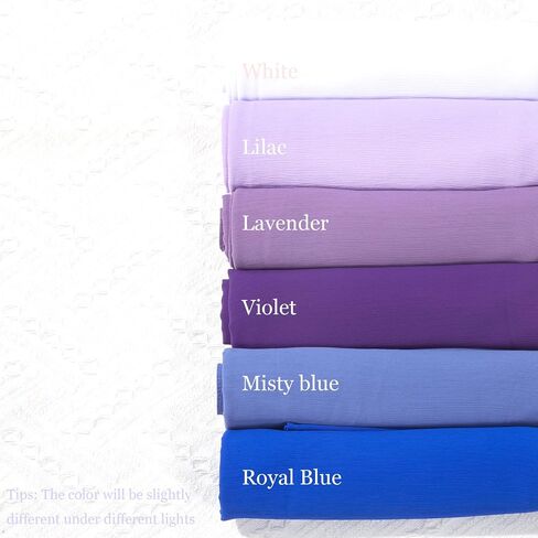 Premium Long Crinkle Chiffon Hijab Scarf for Women, Very Soft Muslim Head Scarfs in Kuwait